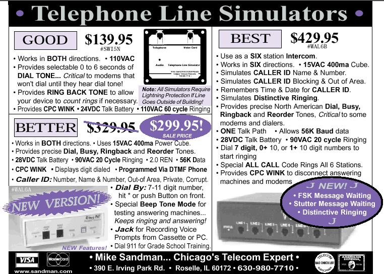 telephone line simulator
